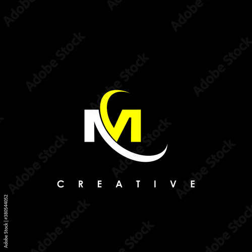 MC Initial Logo Design Vector