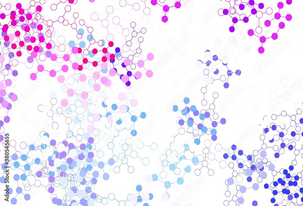Light Blue, Red vector backdrop with artificial intelligence data.