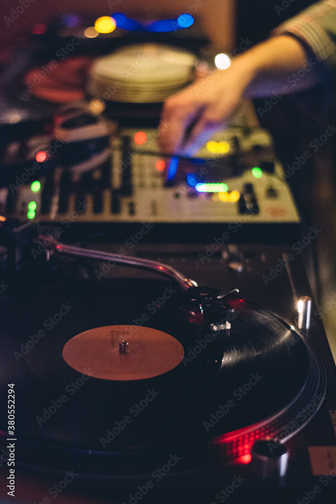 DJ at work DJ at work