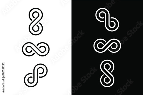Interlocking circles for design concept. Very suitable in various business purposes, also for icon, logo symbol and many more.
