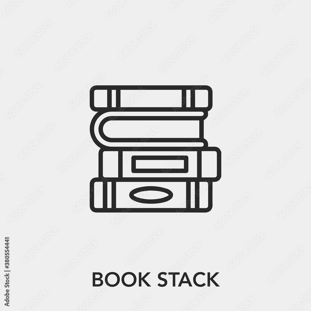 book stack icon vector sign symbol book stack icon vector sign symbol