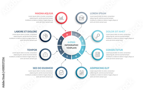 Wallpaper Mural Circle Infographics - Eight Elements Torontodigital.ca