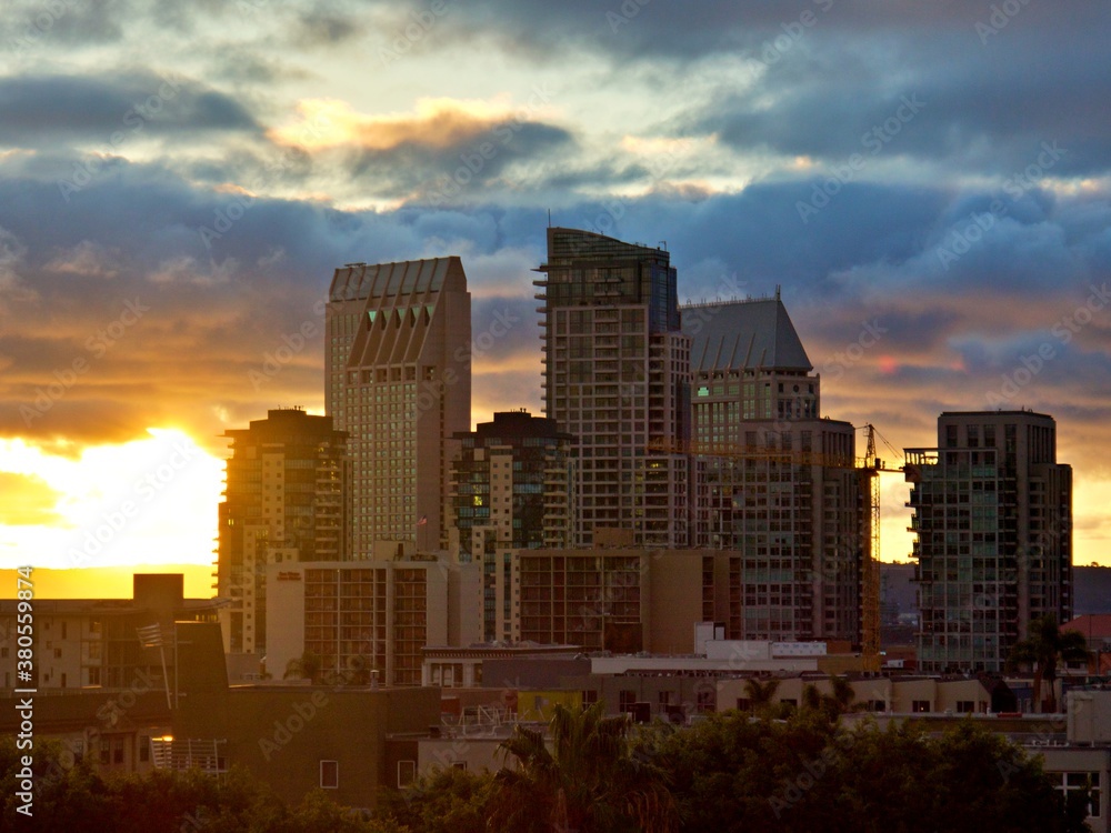 Fototapeta premium Sonnenaufgang in San Diego