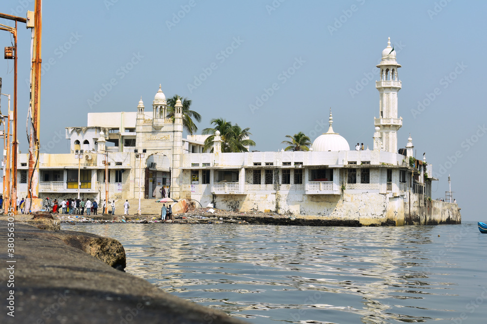 Haji Ali Dargah beautifully constructed between sea.