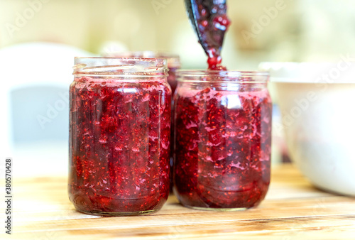 pour the raspberries and sugar. cover with a lid and store in the refrigerator