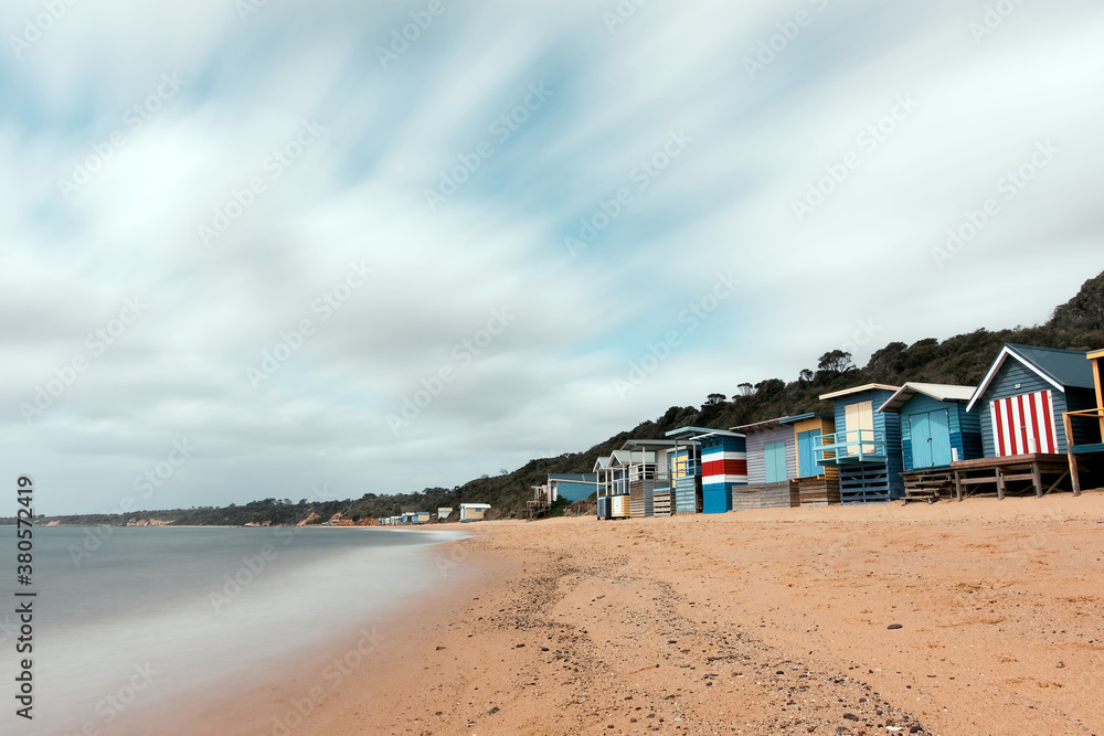 Bathing Boxes at Mornington Beach Bathing Boxes at Mornington Beach