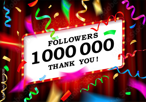 1 Million followers thank you