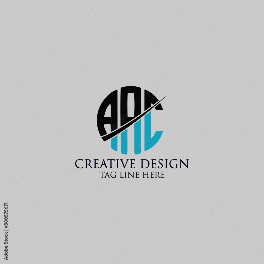 Fototapeta premium AAC Letter Logo Design Cross Monogram Icon. 