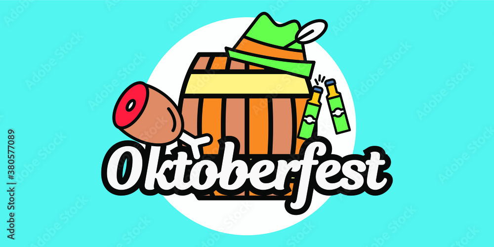 Oktoberfest beer festival, banners and posters. beer festival in oktoberfest Germany