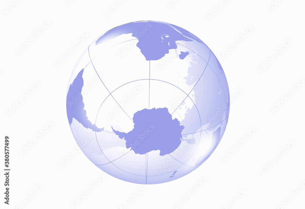 地球儀、南半球 地球儀、南半球
