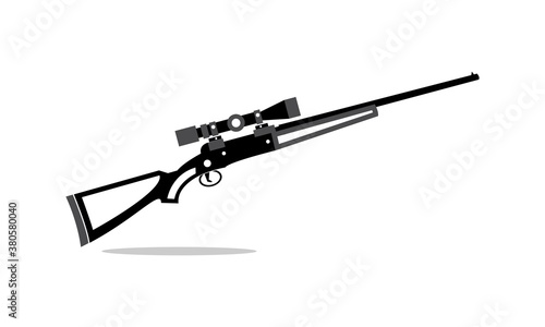 Rifle illustration vector design