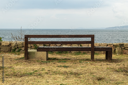 bench overlooking the sea 