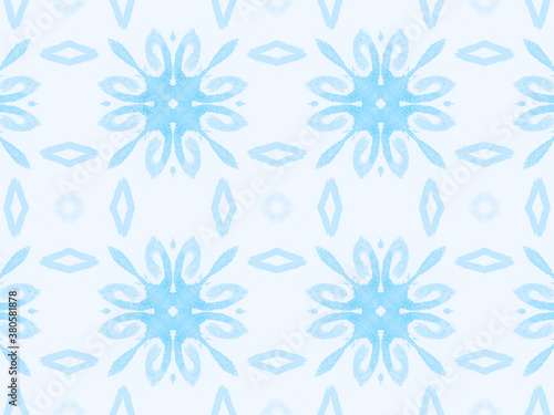 Persian Tile. Indigo Decor. Blur Portuguese Tile