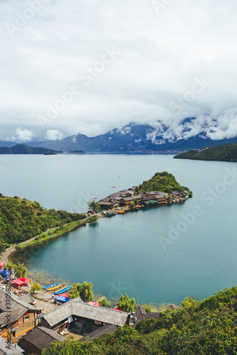 Lugu lake in Yunnan Province,China photo