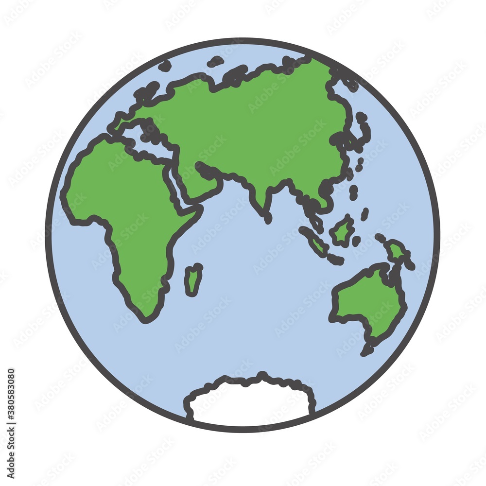Globe and The Earth vector icon for computer and mobile phone apps Globe and The Earth vector icon for computer and mobile phone apps