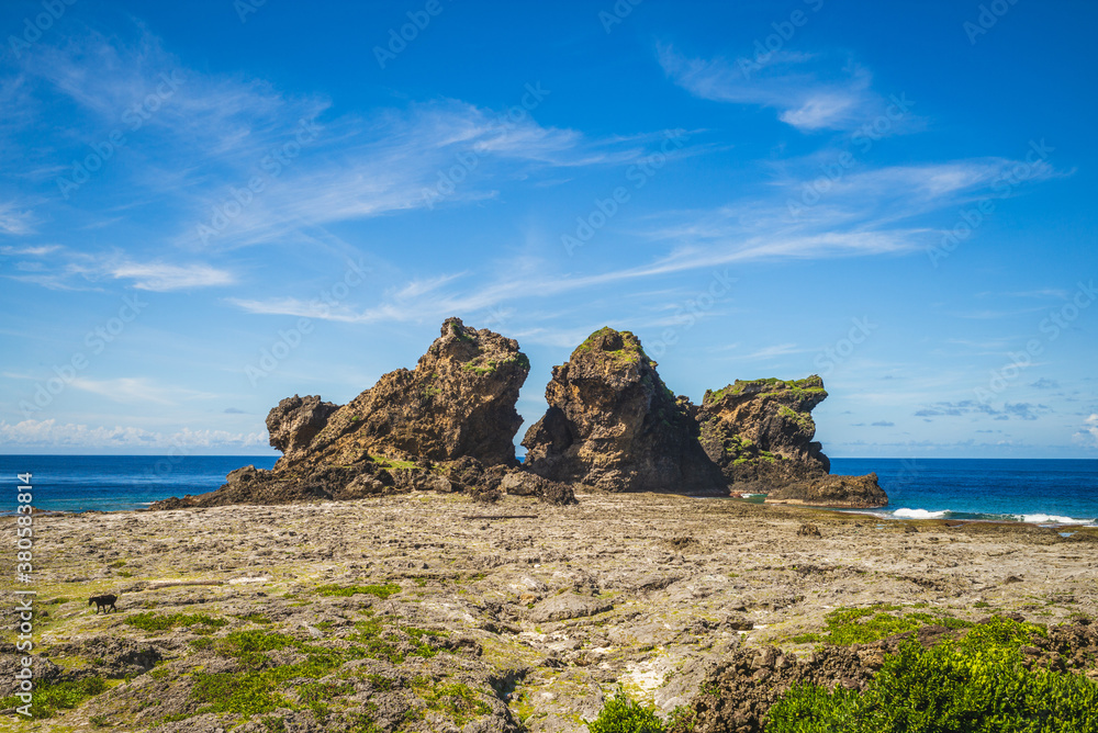 Lion Couple Rock at Lanyu island, taitung, taiwan