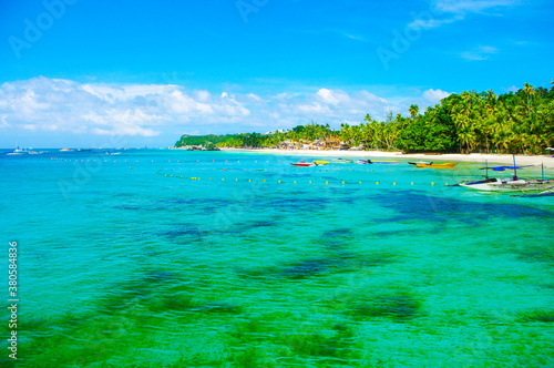 Fototapeta Naklejka Na Ścianę i Meble -  Boracay Island on a sunny day, Philippines