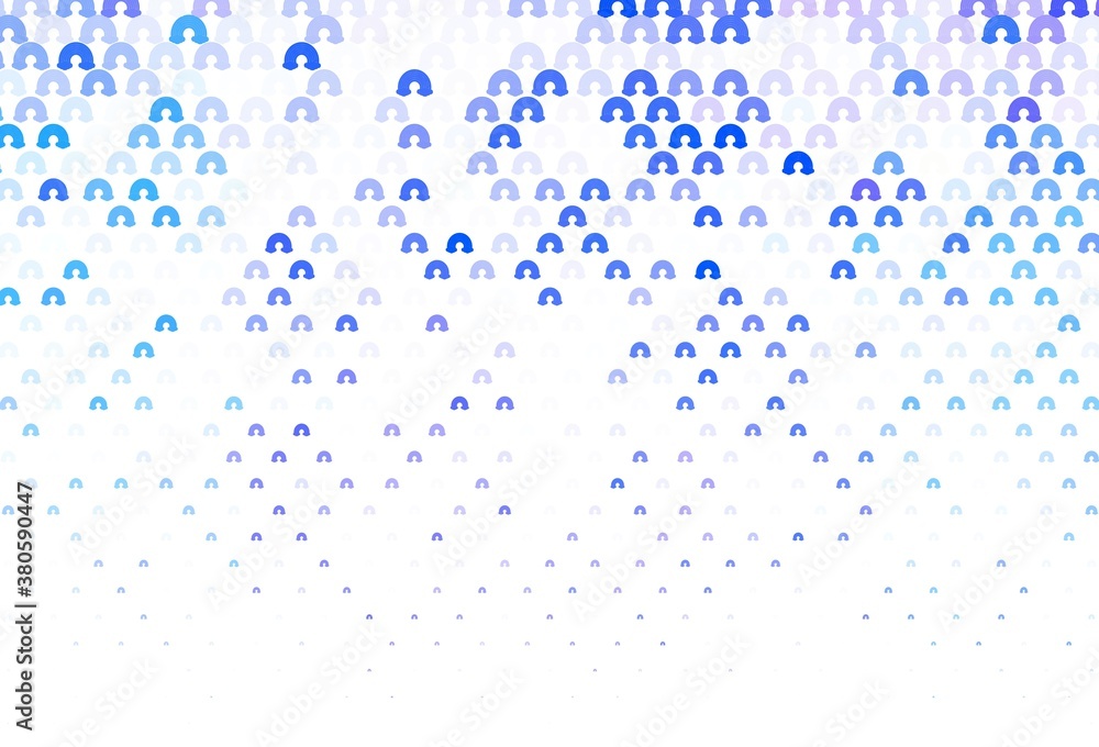 Light Pink, Blue vector background with rainbow symbols. Light Pink, Blue vector background with rainbow symbols.