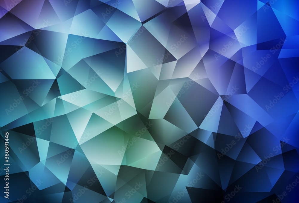 Light BLUE vector gradient triangles pattern. Light BLUE vector gradient triangles pattern.
