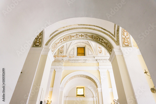 Church arches and ceiling photo