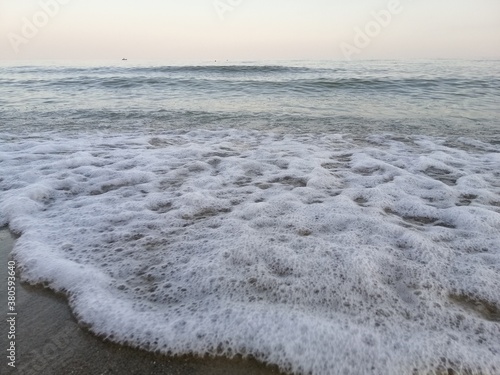 waves on the beach