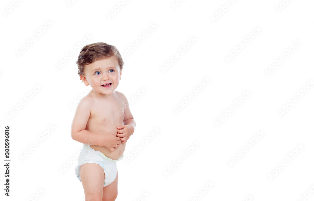 Adorable baby with blue eyes Adorable baby with blue eyes