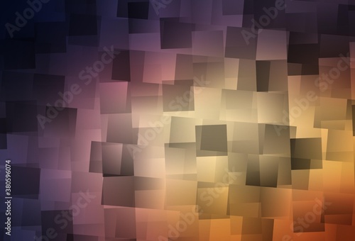 Fototapeta Naklejka Na Ścianę i Meble -  Light Pink, Yellow vector pattern in square style.