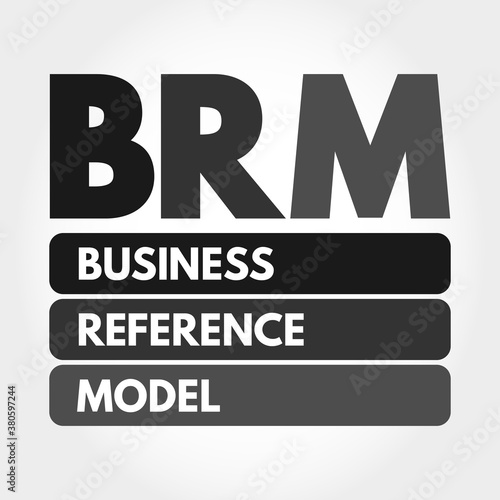BRM - Business Reference Model acronym, business concept background