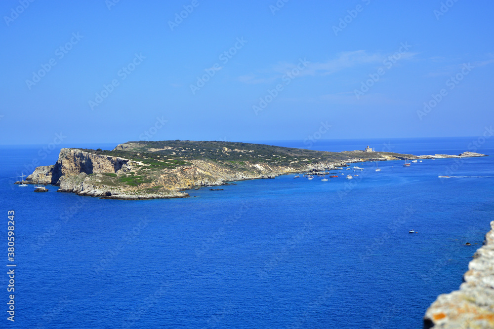 Tremiti, Puglia, Italy -08/28/2020 - View of the Tremiti Islands, small islands in the Adriatic Sea, part of the Gargano park