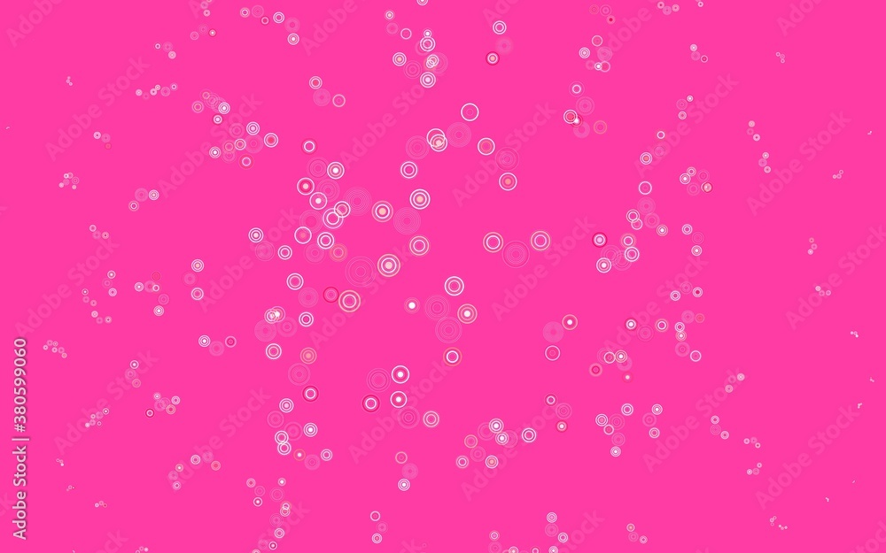 Light Red vector pattern with spheres.