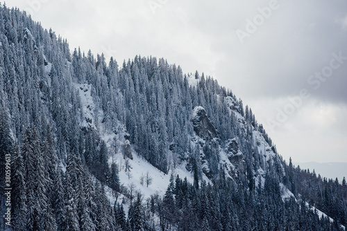 Dramatic mountain landscape photo