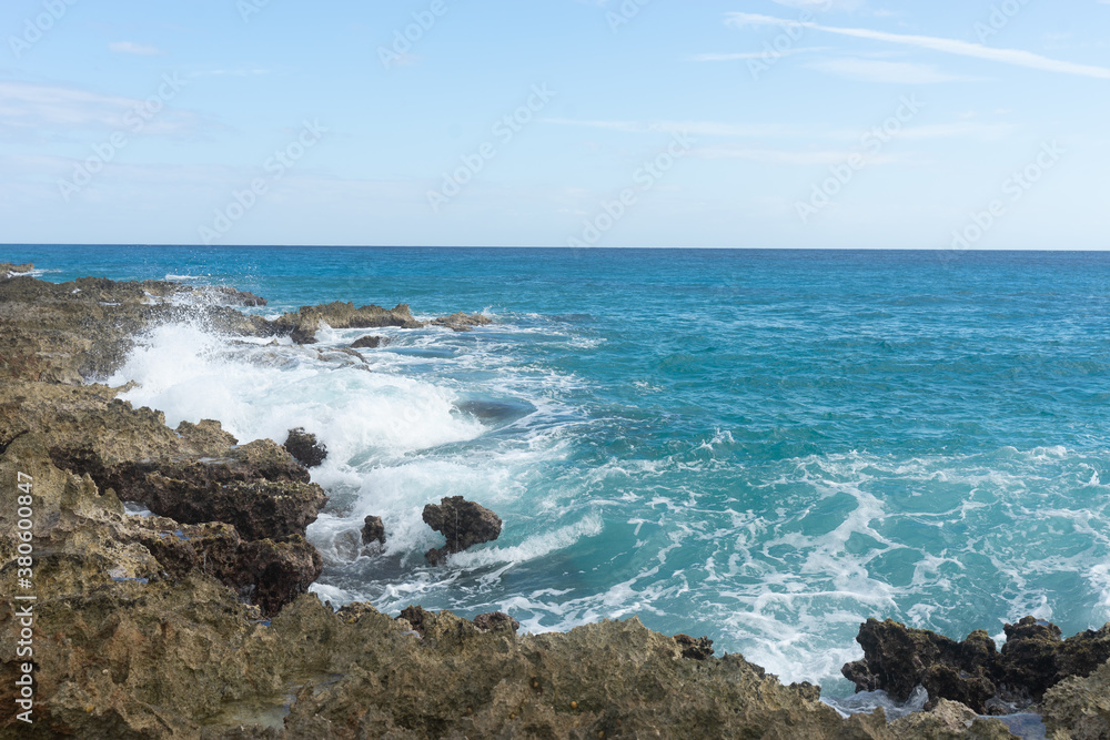 waves on the beach