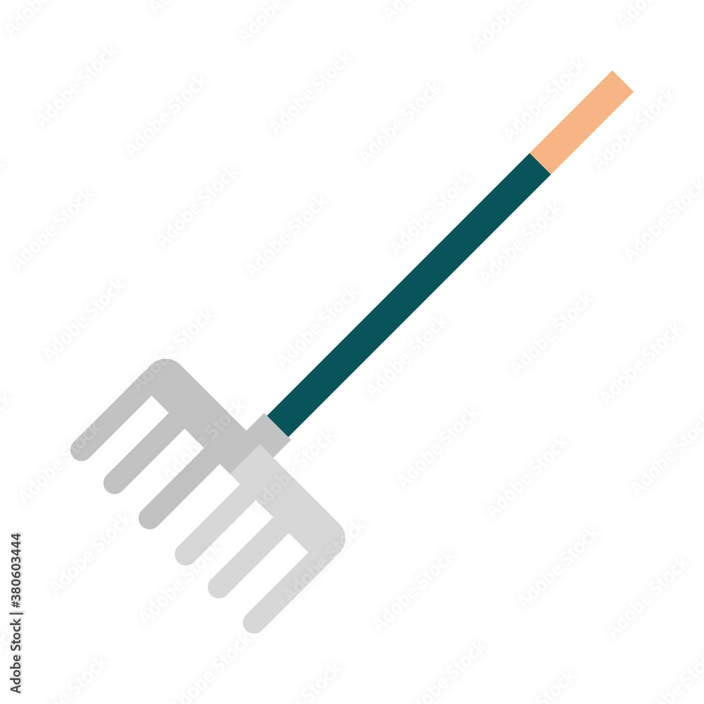 gardening, pitchfork tool work flat icon style gardening, pitchfork tool work flat icon style