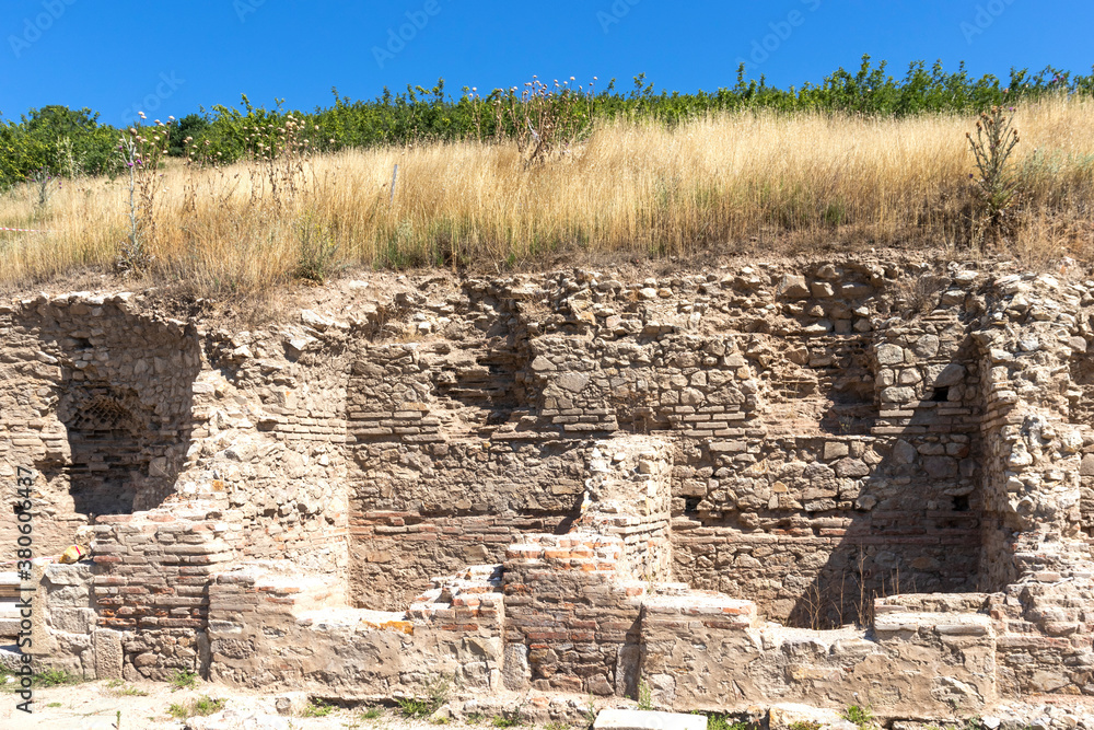Ruins of ancient Macedonian polis Heraclea Sintica, Bulgaria