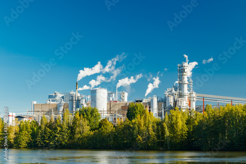Kouvola, Finland - 15 September 2020: Upm Kymi factory in Kuusankoski.