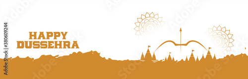 happy dussehra festival wishes card design
