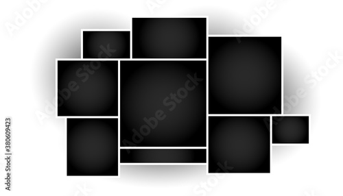 collage frame moodboard template for photos and images