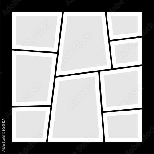 images or photo collage frames mood board template