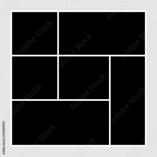 square shape photo collage frame for your images