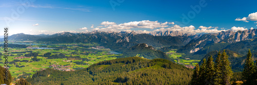 panoramic landscape at Allgaeu in Bavaria © Wolfilser