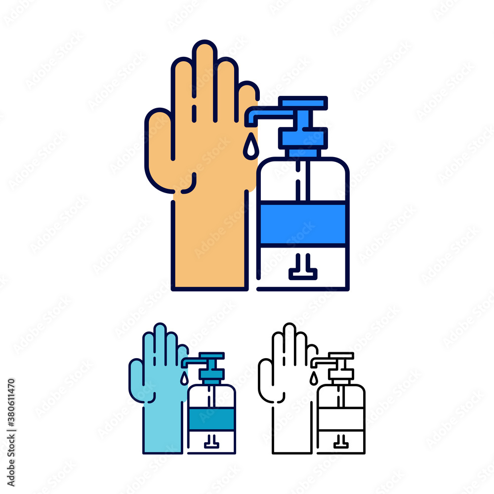 Obraz premium soap icon illustration. concept logo