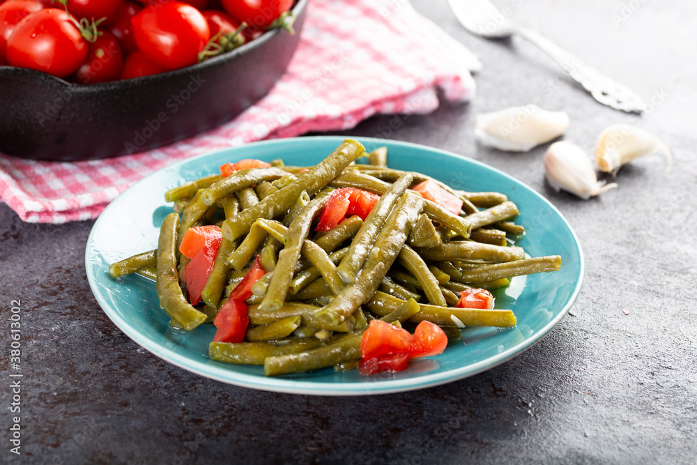 Fresh green cowpea salad with tomato and garlic. Green Cowpeas Salad with garlic and tomatoes. Fresh green cowpea salad with tomato and garlic. Green Cowpeas Salad with garlic and tomatoes.