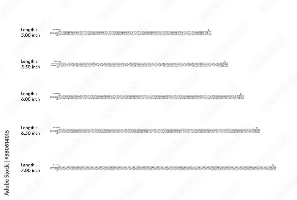 Fototapeta premium Diamond Tennis Bracelet Length Sizes