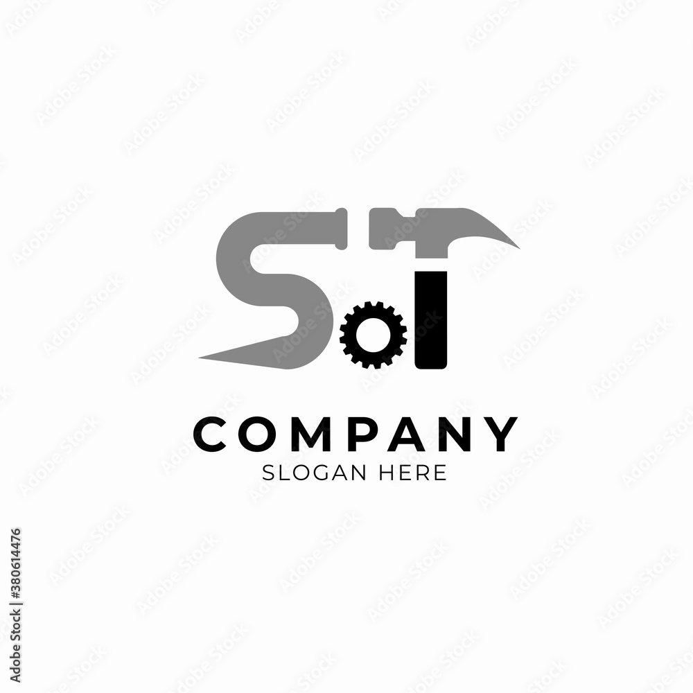 Logo design template for construction Logo design template for construction