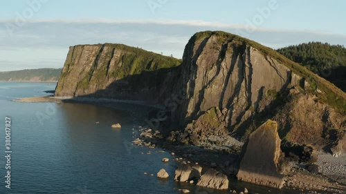 Coast of Blackchurch rock, Cornwall photo