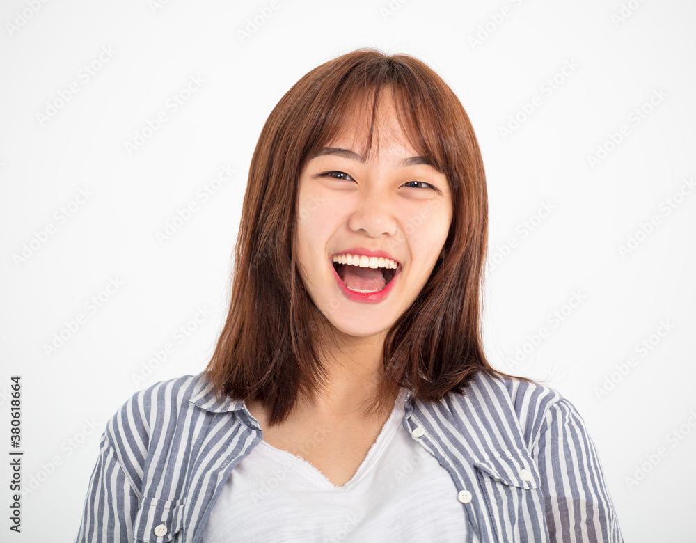 young happy teenager girl looking at camera young happy teenager girl looking at camera