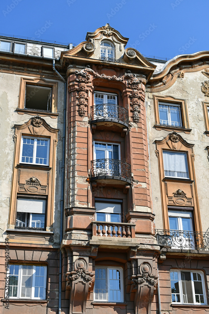 Fototapeta premium Old building in Debrecen city, Hungary