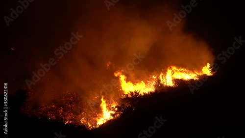 Wallpaper Mural large flames rise during brush fire Torontodigital.ca
