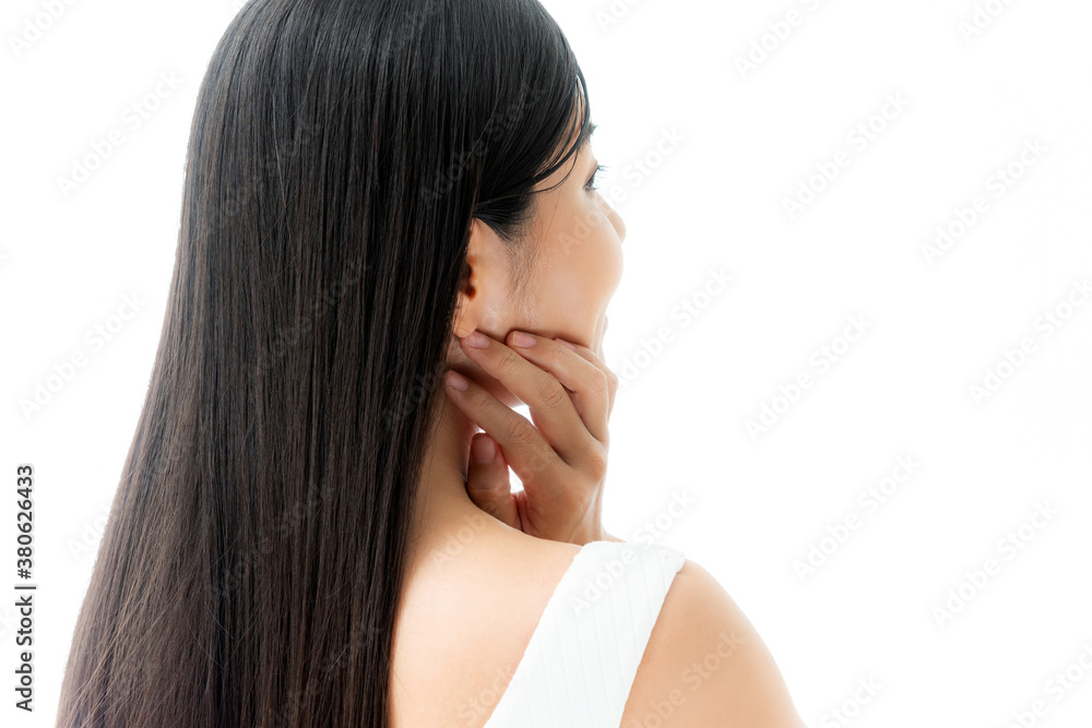 髪のイメージ 女性の長いストレートヘア