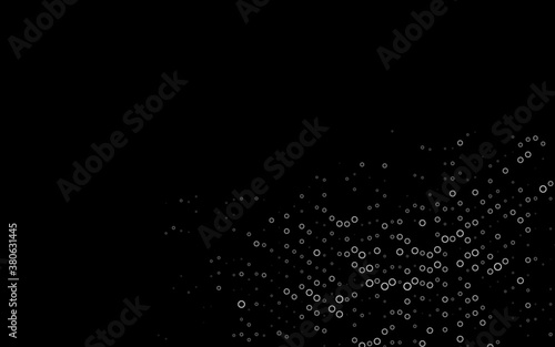 Dark Silver, Gray vector cover with spots. Beautiful colored illustration with blurred circles in nature style. Design for posters, banners.